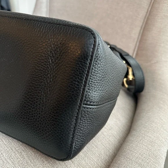 Gucci Black Pebbled Calfskin SoHo Hobo Bag Large - Picture 11 of 15